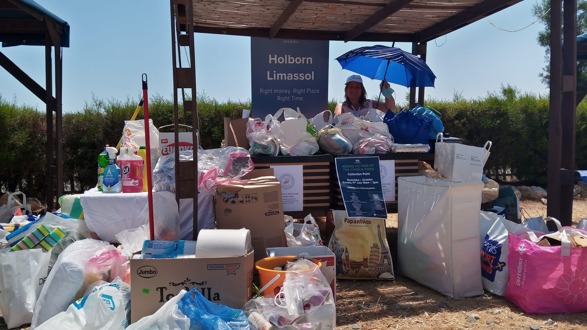 Holborn deploys care packager to Cyprus wildfire victims